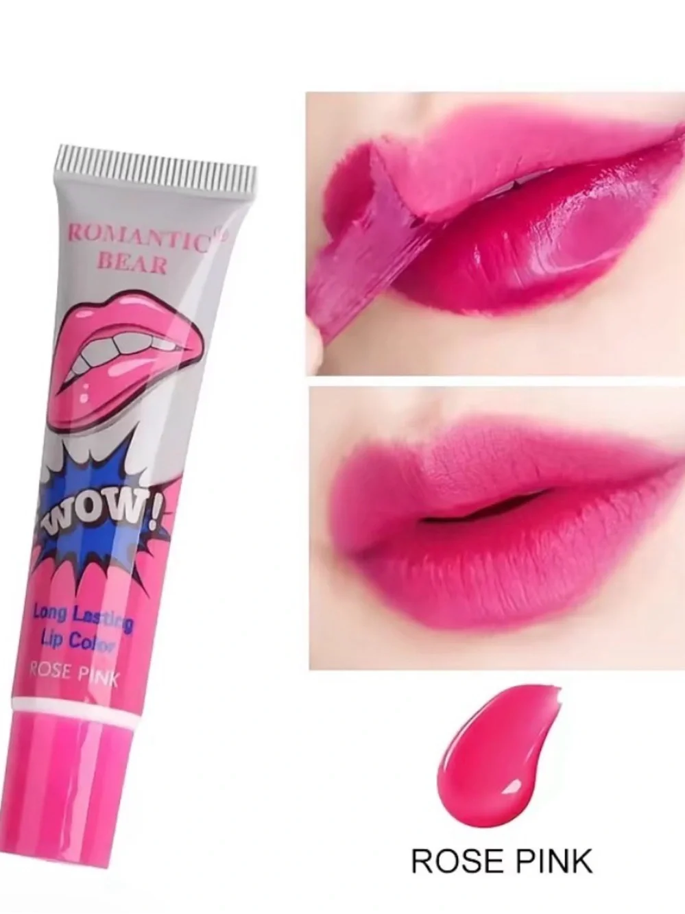 WOW! Long-Lasting Lip Color — Pink, Hot Pink, Orange, Red Shades